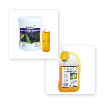 Advanced Dog Formula with Turmeric & Black Pepper 750g Linseed Supplement + 500ml Linseed for Dogs