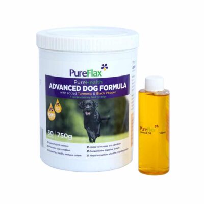 Advanced Dog Formula with Turmeric & Black Pepper 750g linseed supplement