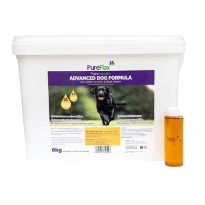 6kg Advanced Dog Formula with Turmeric & Black Pepper linseed supplement